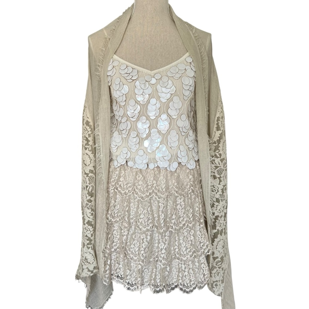 Ann Taylor Tiered Lace Skirt Size 6 Petite - Picture 13 of 16